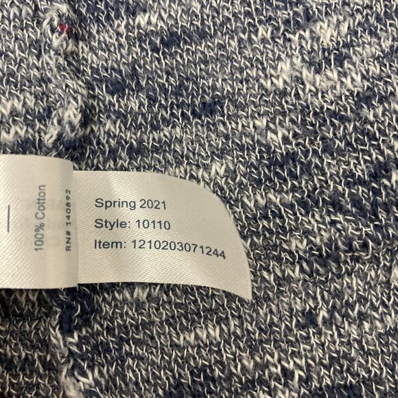 Marine Layer Nantucket Cardigan Navy Heather Size S Cotton Marled Lightweight - Picture 10 of 10